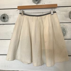 Forever 21 White School Girl Mini Skirt